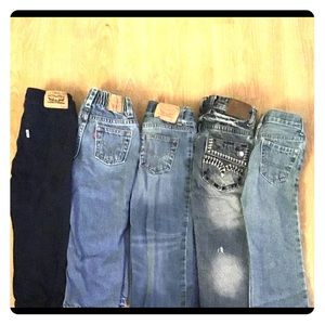 Boys size 4 Name brand Jeans Lot of 5